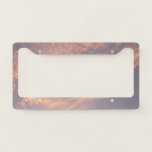 Sunset Clouds II Pastel Abstract Nature License Plate Frame
