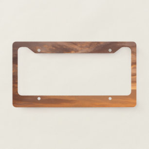 Sunset Clouds II Pastel Abstract Nature License Plate Frame