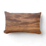 Sunset Clouds II Pastel Abstract Nature Lumbar Pillow