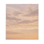 Sunset Clouds II Pastel Abstract Nature Notepad