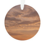 Sunset Clouds II Pastel Abstract Nature Ornament