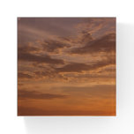 Sunset Clouds II Pastel Abstract Nature Paperweight