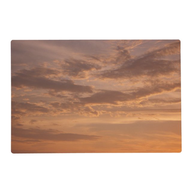 Sunset Clouds II Pastel Abstract Nature Placemat (Front)