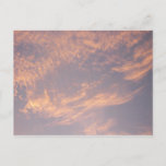 Sunset Clouds II Pastel Abstract Nature Postcard