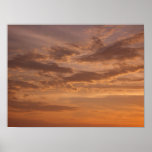 Sunset Clouds II Pastel Abstract Nature Poster