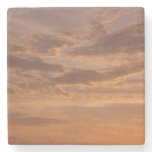 Sunset Clouds II Pastel Abstract Nature Stone Coaster