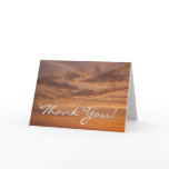 Sunset Clouds II Pastel Abstract Nature Thank You Card