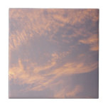 Sunset Clouds II Pastel Abstract Nature Tile