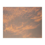 Sunset Clouds II Pastel Abstract Nature Wood Wall Art