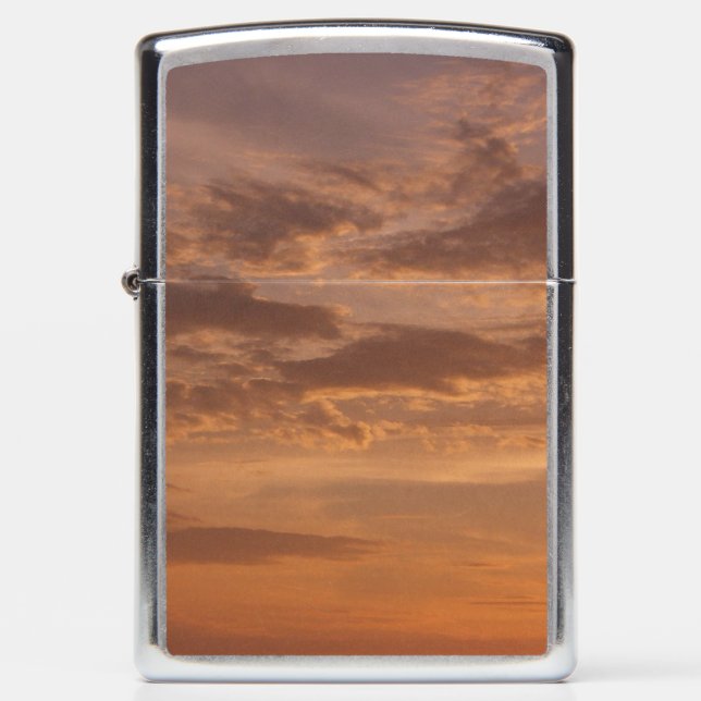 Sunset Clouds II Pastel Abstract Nature Zippo Lighter (Front)