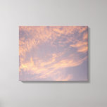 Sunset Clouds II Pastel Abstract Photography Canvas Print