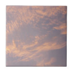 Sunset Clouds II Pastel Abstract Photography Tile