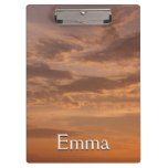 Sunset Clouds III Pastel Abstract Nature Clipboard