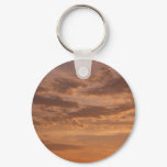 Sunset Clouds III Pastel Abstract Nature Keychain