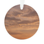 Sunset Clouds III Pastel Abstract Nature Ornament