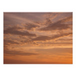 Sunset Clouds III Pastel Abstract Nature Photo Print