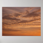 Sunset Clouds III Pastel Abstract Nature Poster