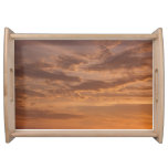 Sunset Clouds III Pastel Abstract Nature Serving Tray