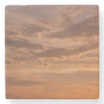 Sunset Clouds III Pastel Abstract Nature Stone Coaster