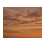 Sunset Clouds III Pastel Abstract Nature Wood Wall Decor