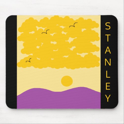 Sunset Clouds o Purple Hills Mouse Pad
