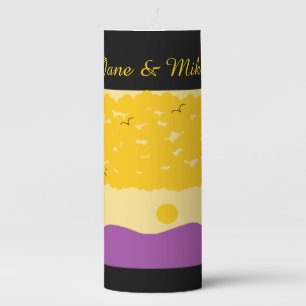 Sunset Clouds o' Purple Hills: Pillar Candle