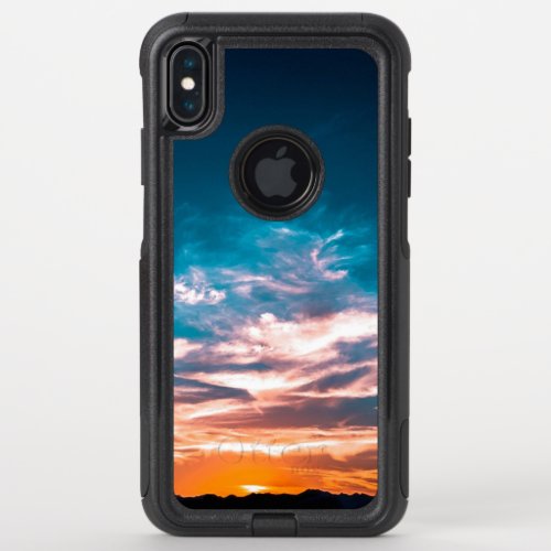 Sunset clouds OtterBox commuter iPhone XS max case