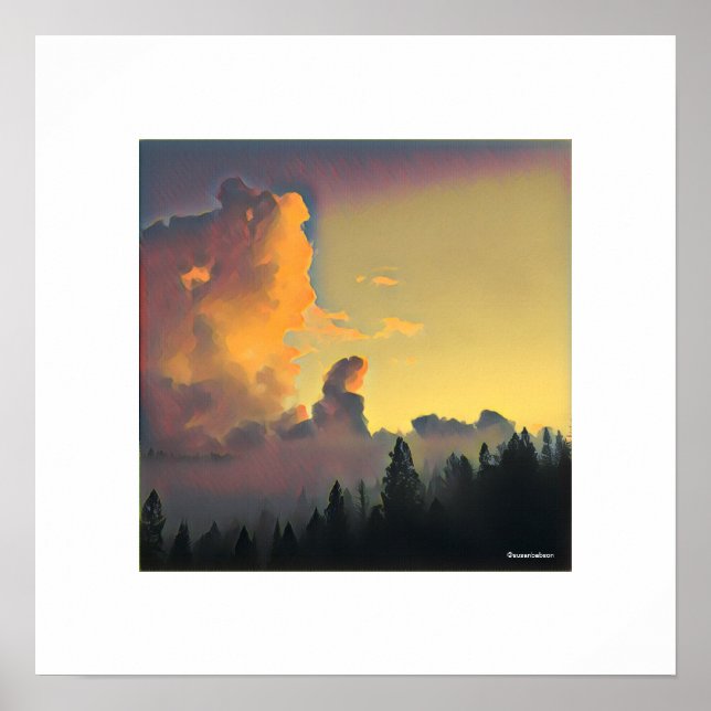 Sunset Clouds Poster (Front)
