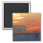 Sunset Clouds Save the Date Magnet