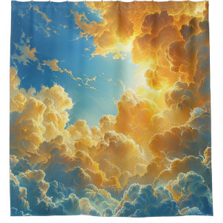 Sunset Clouds Shower Curtain