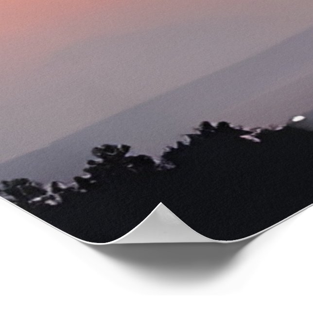 にゃあ Sunset Cloudscape Poster | Zazzle