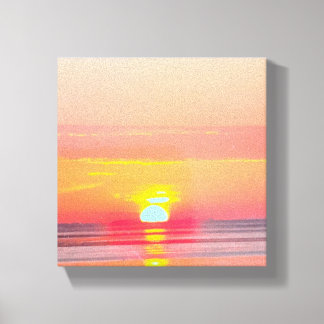 sunset Coast Keillandwand Canvas Print