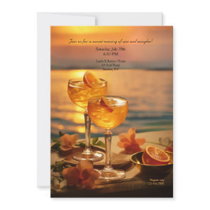 Sunset Cocktails Party Invitation