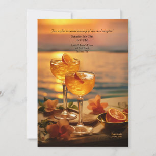 Sunset Cocktails Party Invitation