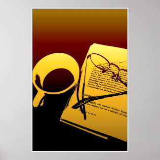 Sunset Coffee Poster