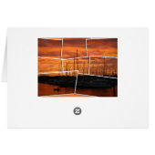 Sunset collage card (Back Horizontal)