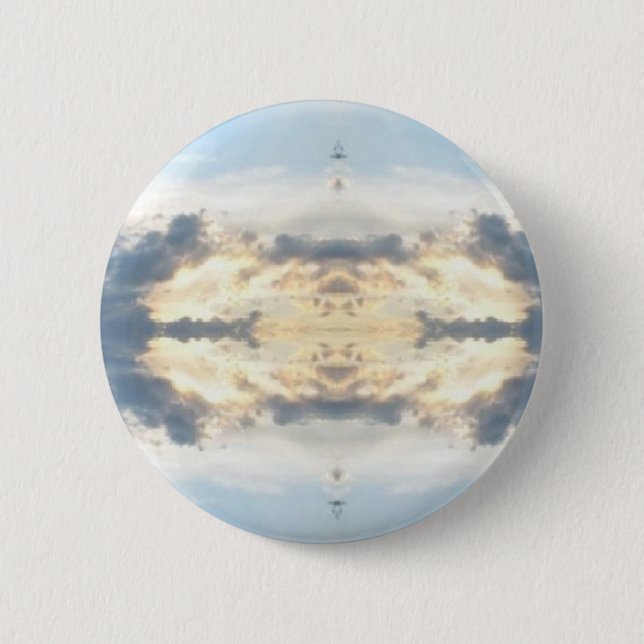 Sunset Collage Tie Dye Pinback Button (Front)