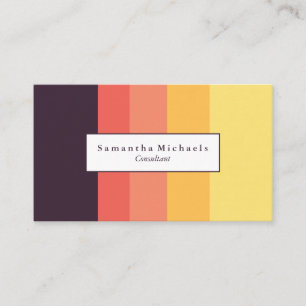 Sunset Color Block Business Cards