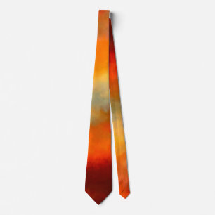 Sunset colors Abstract Neck Tie