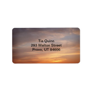 Sunset Colors Address Label