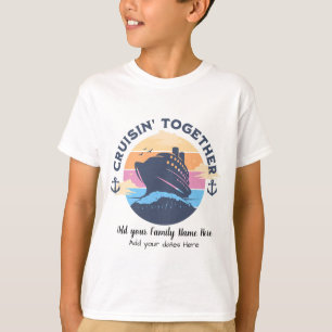 Sunset Colors Family Cruise   PERSONALIZE T-Shirt