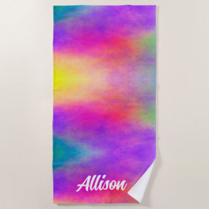Sunset Colors Gradient Beach Towel