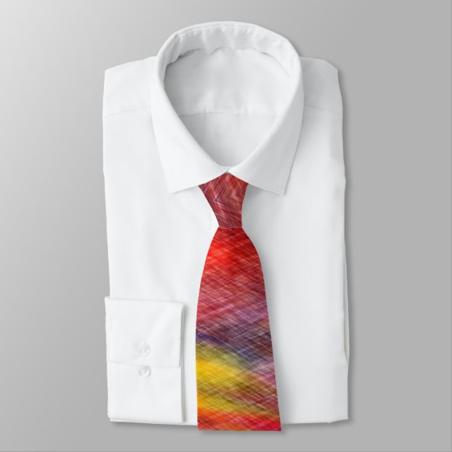 Sunset Colors Neck Tie Abstract (Tied)