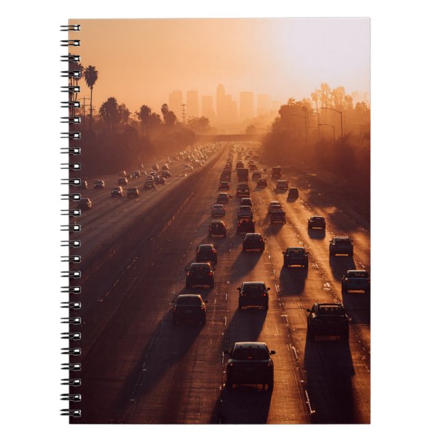Sunset Commute Urban Haze Notebook (Front)