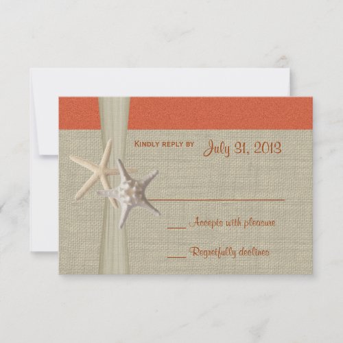 Sunset Coral Starfish Response Card
