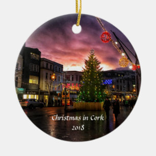 Sunset Cork Ireland Christmas Ornament