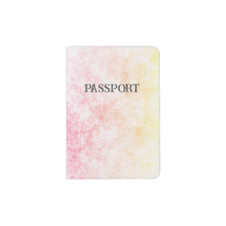 Sunset Cotton Candy Rainbow Passport Holder