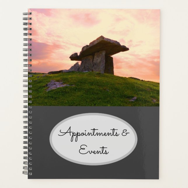 Sunset County Clare Dolmen Customizable Planner (Front)