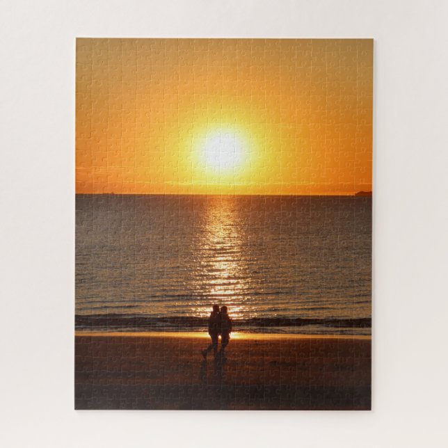"Sunset Couple" Photography Jigsaw Puzzle (Vertical)