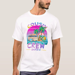 Sunset Cousin Crew Vacation 2022 Beach Cruise Fami T-Shirt